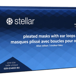 Stellar 3-Ply Pleated Earloop Masks