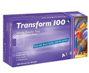 Aurelia Transform 100 Nitrile Powder-Free Gloves