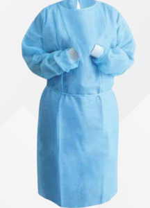 Blue Disposable Isolation Gown